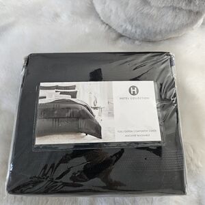 Hotel Collection Charcoal Duvet Cover F/ Queen